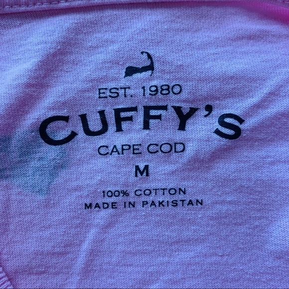 Cuffy’s Cape Cod Pink Long Sleeve T-shirt Cotton Medium - Picture 5 of 5